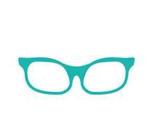 Glasses symbol vector icon