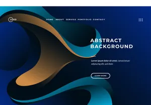 3d Abstract Background Gradient Blue