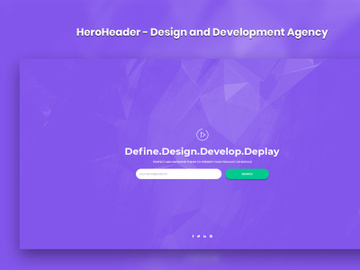 HeroHeader for Design and Development Website preview picture