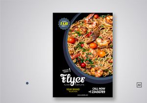 Restaurant Flyer Template Bundle V01