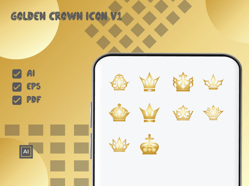 Golden Crown Icon V1