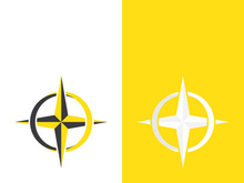 Compass logo template vector icon illustration design