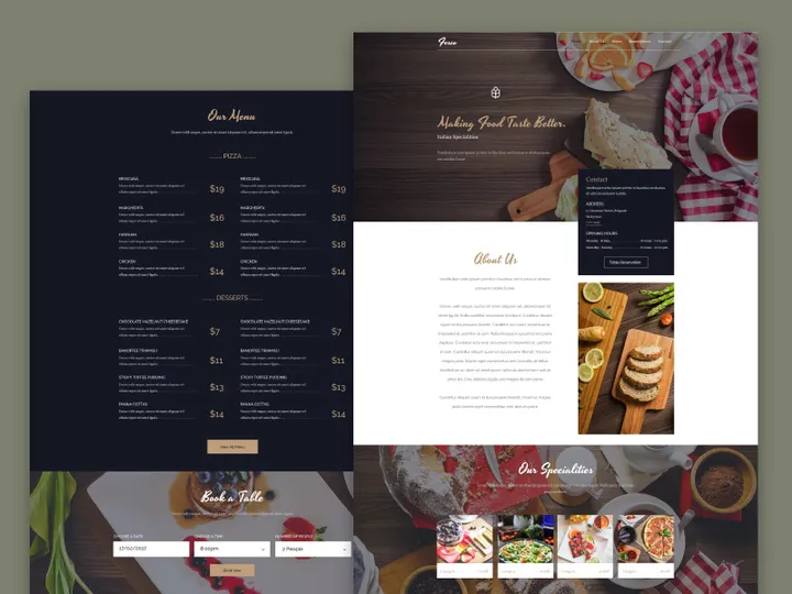 Fesco - Restaurant PSD Template