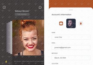 User Profile with 2 options