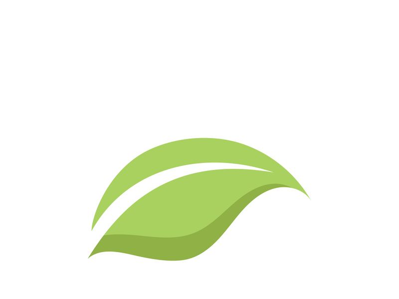 Logos of green Tree leaf ecology