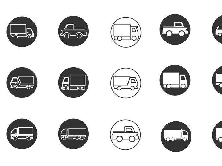 car and truck Icon logo
