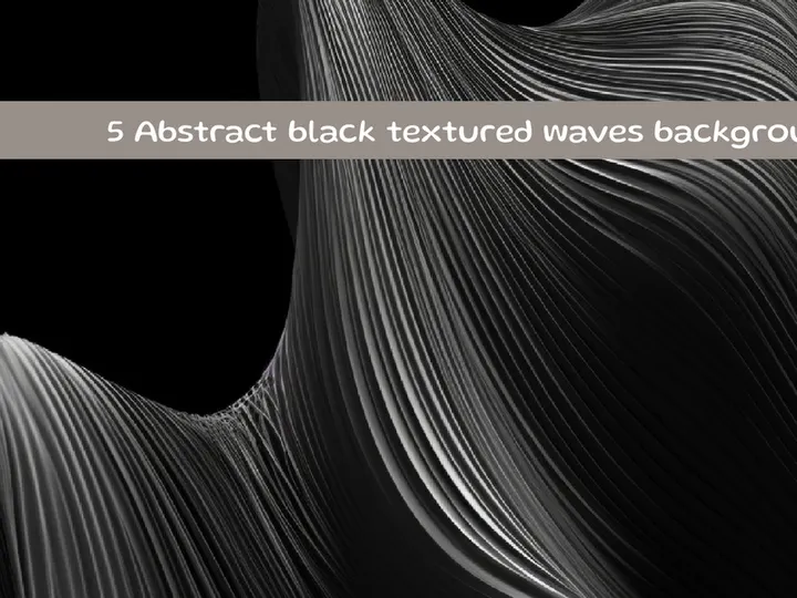 Abstract black textured waves background