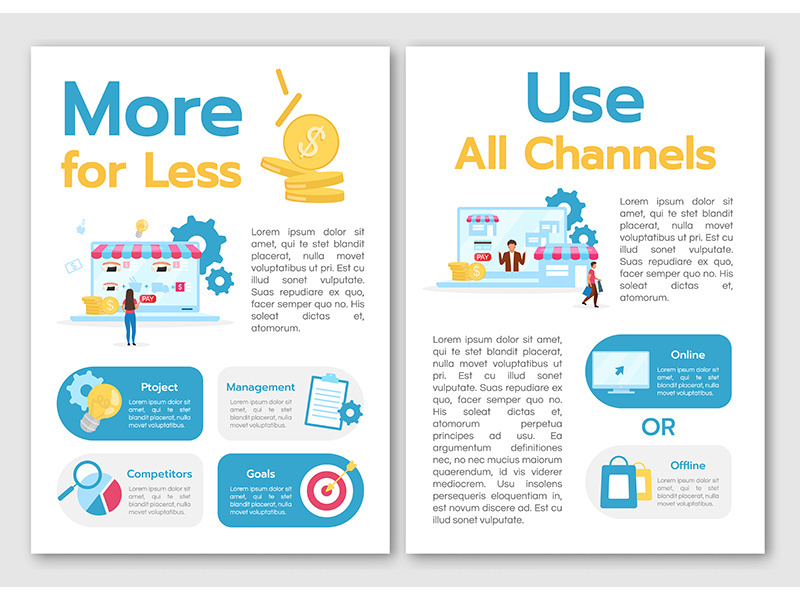 More for less brochure template