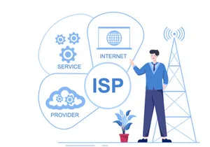 10 ISP or Internet Service Provider Illustration