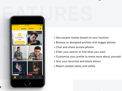 BearHunt Dating Mobile UI Kit