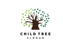 Tree Logo, Life Balance Education Vector