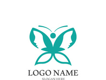 Butterfly logo icon vector design illustration