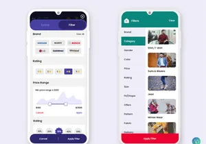 Multiservice Mobile App Filters UI Kit