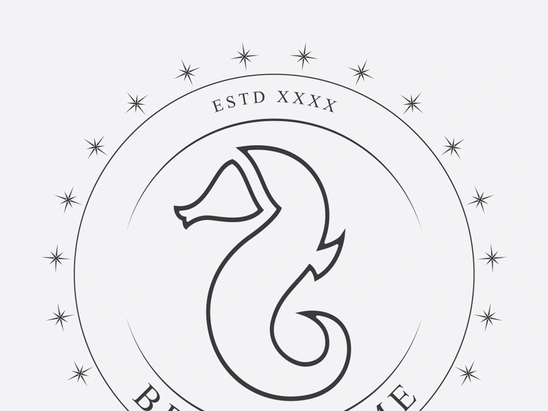 Sea horse logo