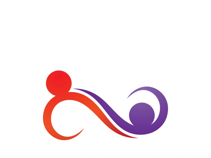 infinity people  family and community logo vector