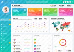 Admin Dashboard PSD Template
