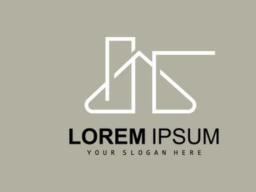 House Logo, Building Furniture Design, Construction Vector, Property Brand Icon, Real Estate, Housing preview picture
