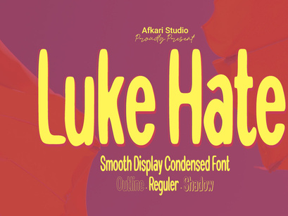 Luke Hate - Smooth Display Condensed Font