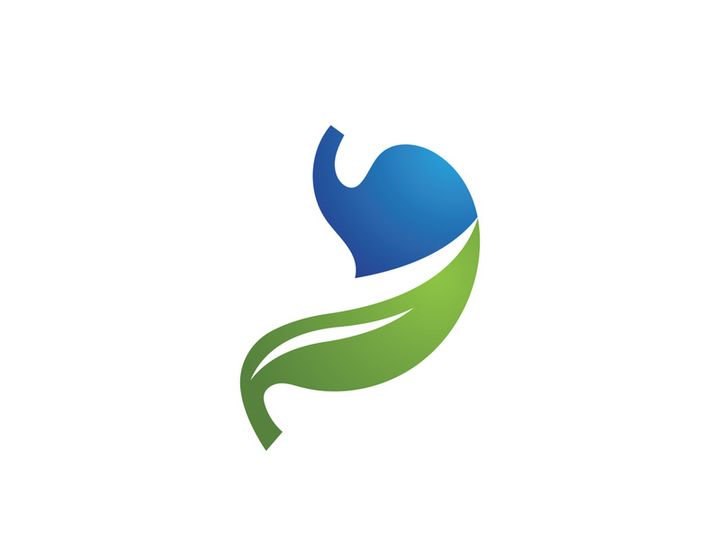 Stomach care icon logo designs illustration