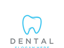 Dental abstract logo. Dental Health, dental care and dental clinic. Logo for health, dentist and clinic.