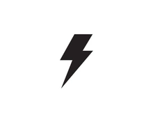 Strom Thunderbolt Template vector icon illustration design