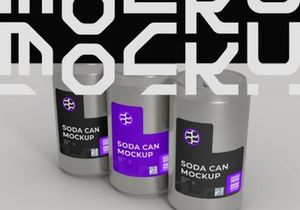 Soda Can Mockup