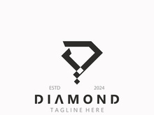 Diamond jewelry Logo, jewelry shop business identity, emblem, creative design