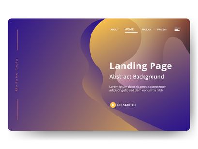 Asbtract background Landing page template vol 4