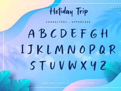 Holiday Trip - Handwritten Font