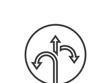 Way vector icon illustration design template