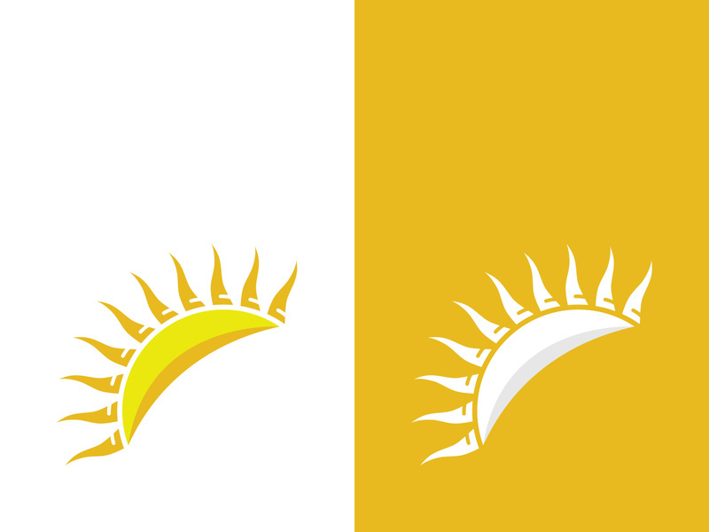 Sun vector illustration icon logo template design