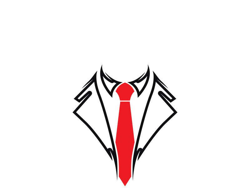 Vector coat tie for business design