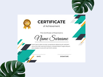 Modern certificate design template preview picture