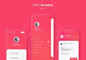 Ramni Free Mobile App UI UX Kit