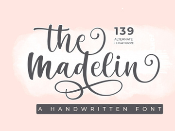 The Madelin - Handwritten Script Font preview picture