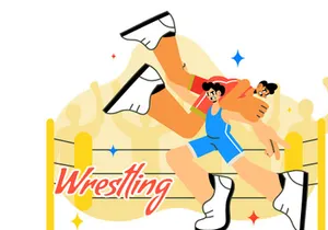 10 Wrestling Sport Illustration