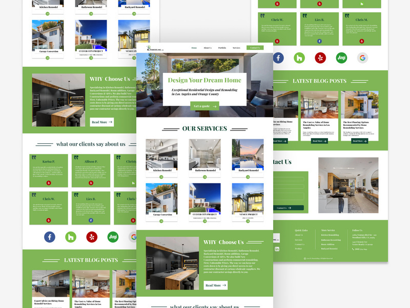 Home Renovation Website Design