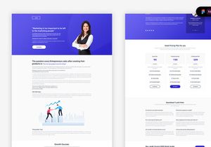 Growth Course Landing Page Template