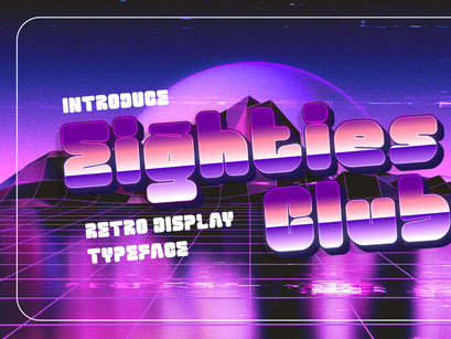 Eighties Club - Retro Display Font