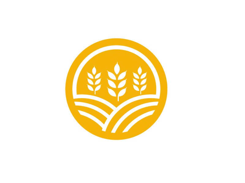 Agriculture wheat rice icon illustration