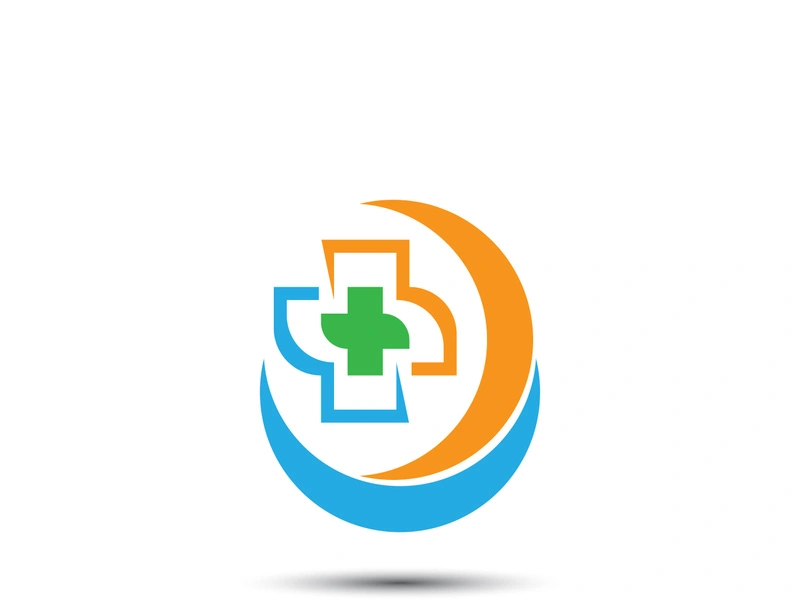 Health medical logo template vector illustration design