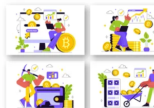 10 Bitcoin Mining Illustration