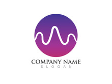 Sound wave equalizer logo vector