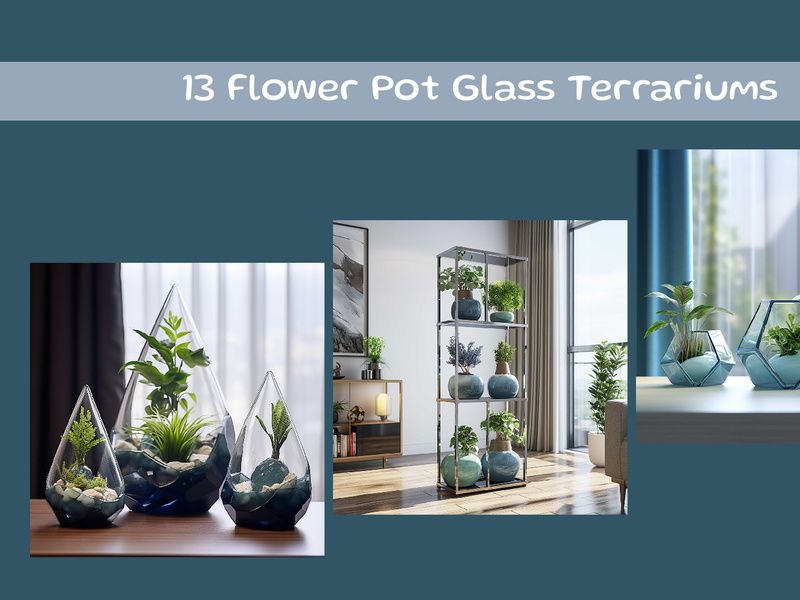 Flower Pot Glass Terrariums