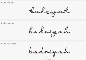 Badriyah Script Font Demo