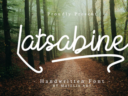 Latsabine - Handwritten font