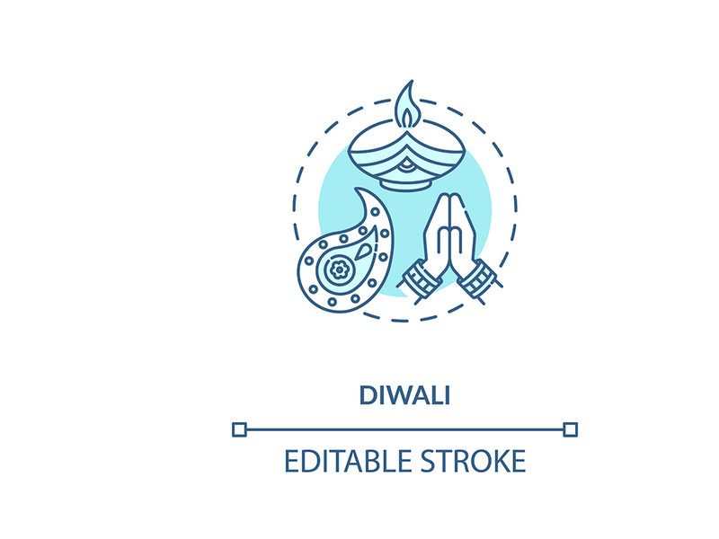 Diwali concept icon