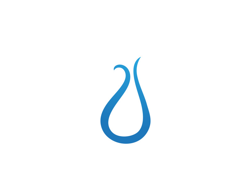 Water drop Logo Template vector illustration design - Vector.