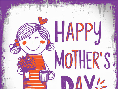 Happy Mother Day Illustration