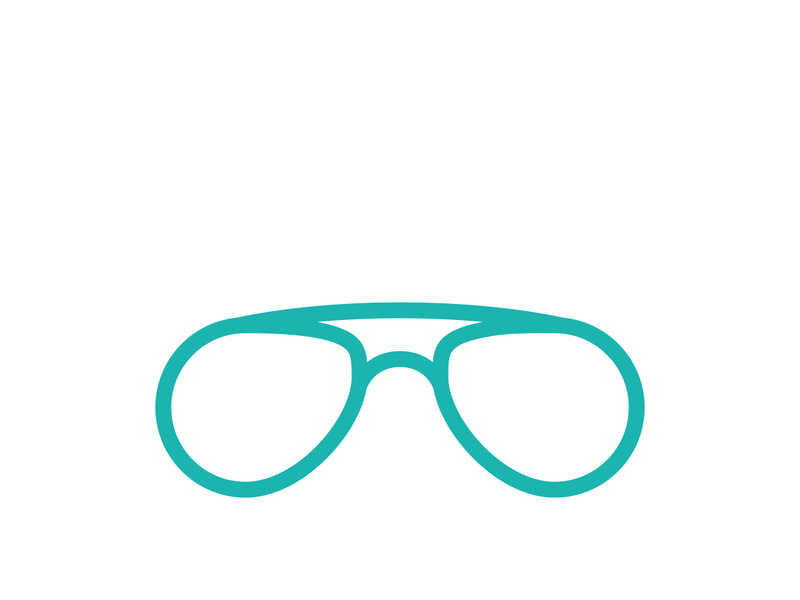 Glasses symbol vector icon